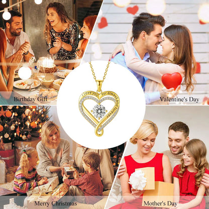 To My Wife Heart Necklace