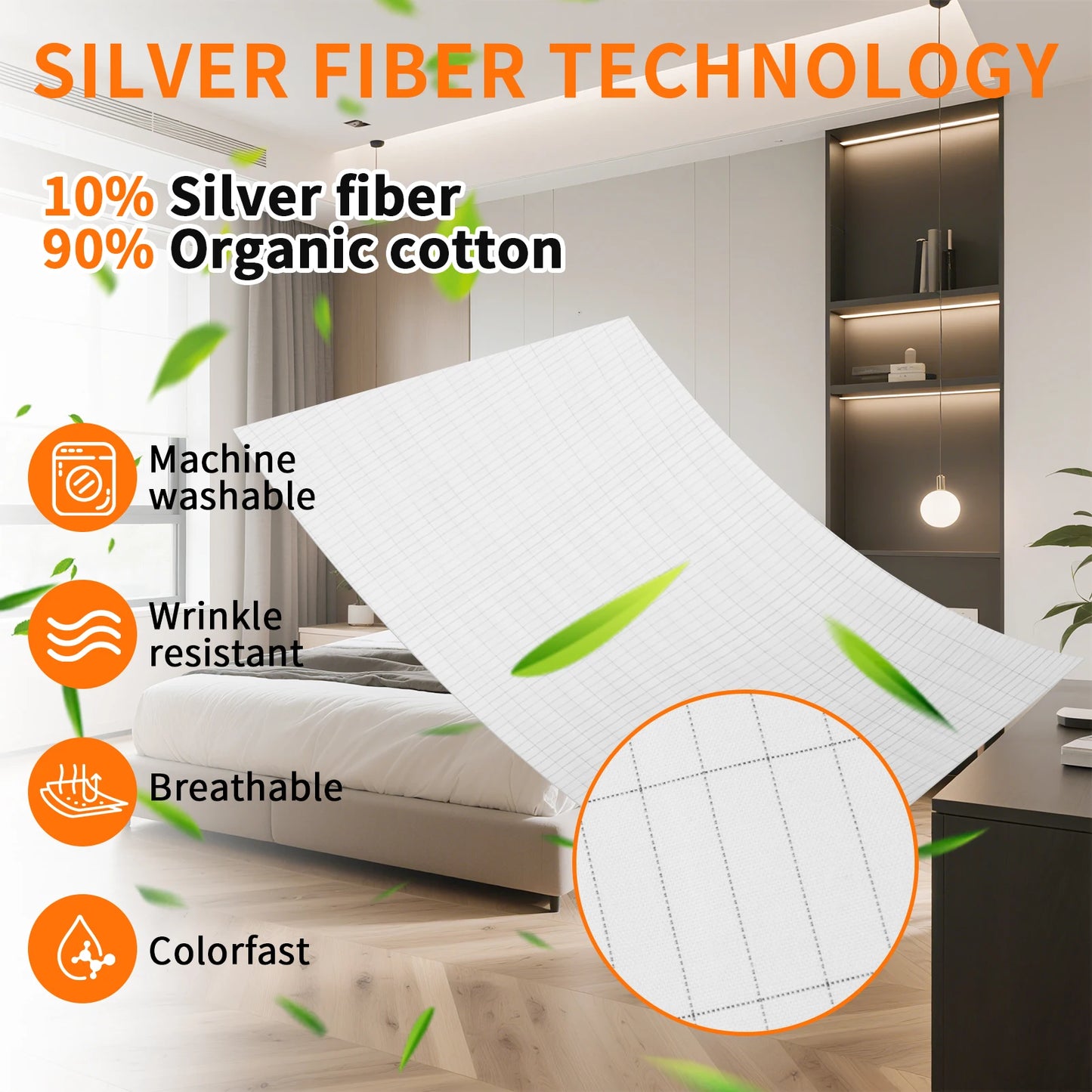 EarthVeil™ Grounding Bedsheet