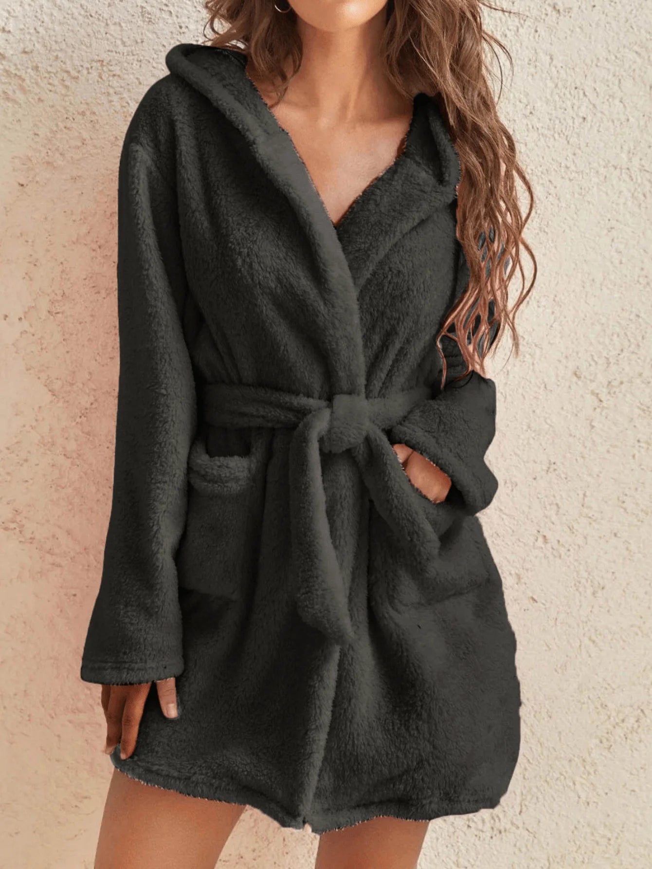 Women's hooded robe