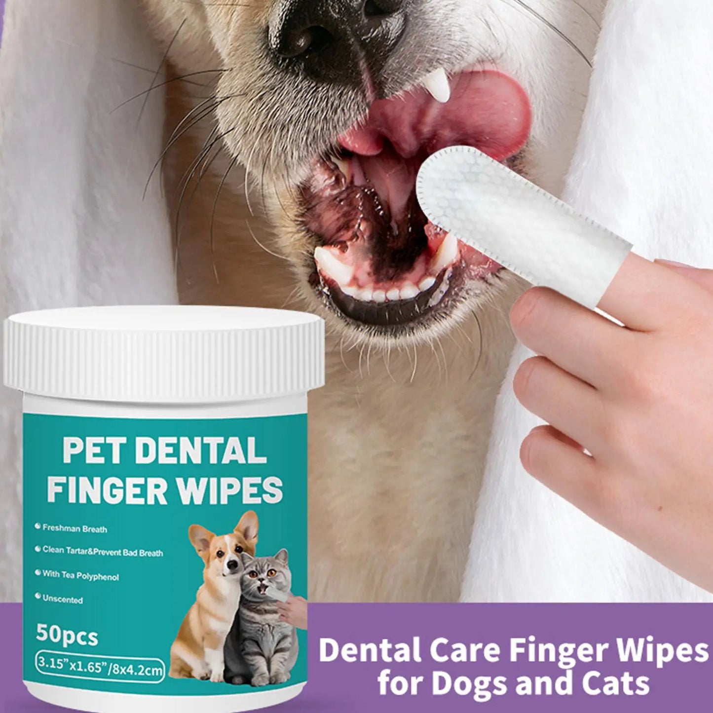 Pet Teeth Cleaning Wipes