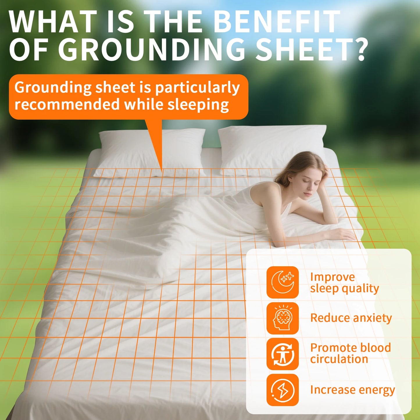EarthVeil™ Grounding Bedsheet