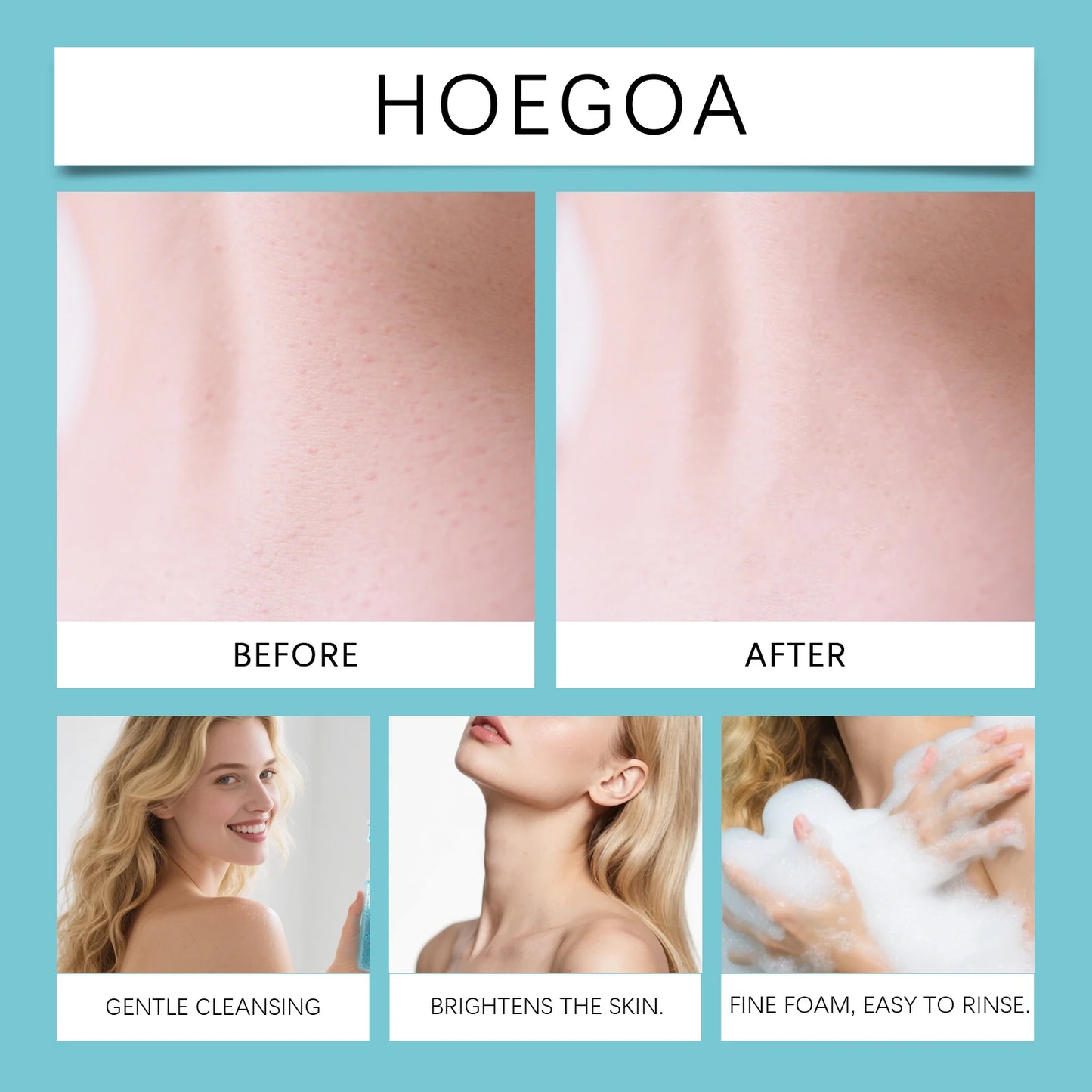 OceAura Salicylic Acid Keratin Shower Gel Warm and Cleansing Body Skin Keratin Care Refreshing Shower Gel 100ml