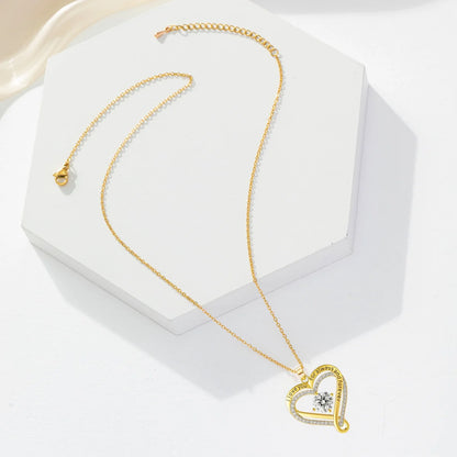 To My Wife Heart Necklace
