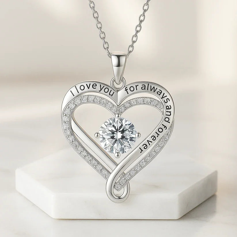 To My Wife Heart Necklace