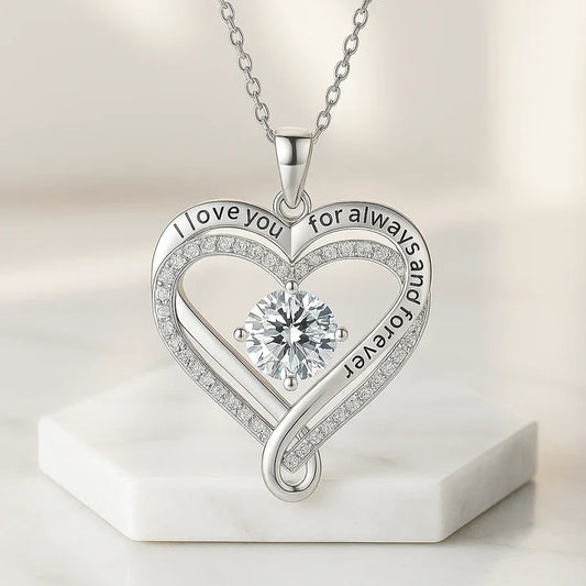 To My Wife Heart Necklace