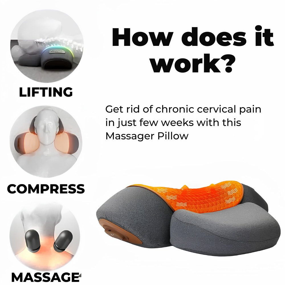 Cervora-Massager Pillow