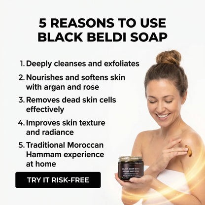 Black Beldi Exfoliating Soap