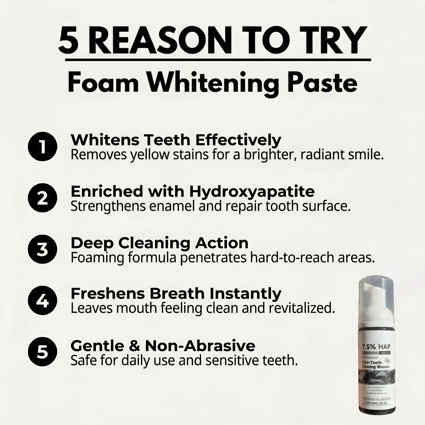 Foam Whitening Paste
