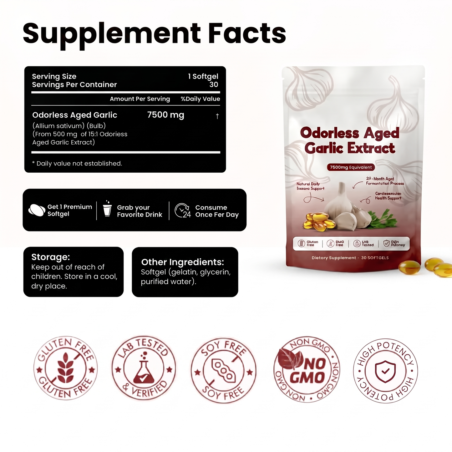Heartiva - Aged Garlic Extract