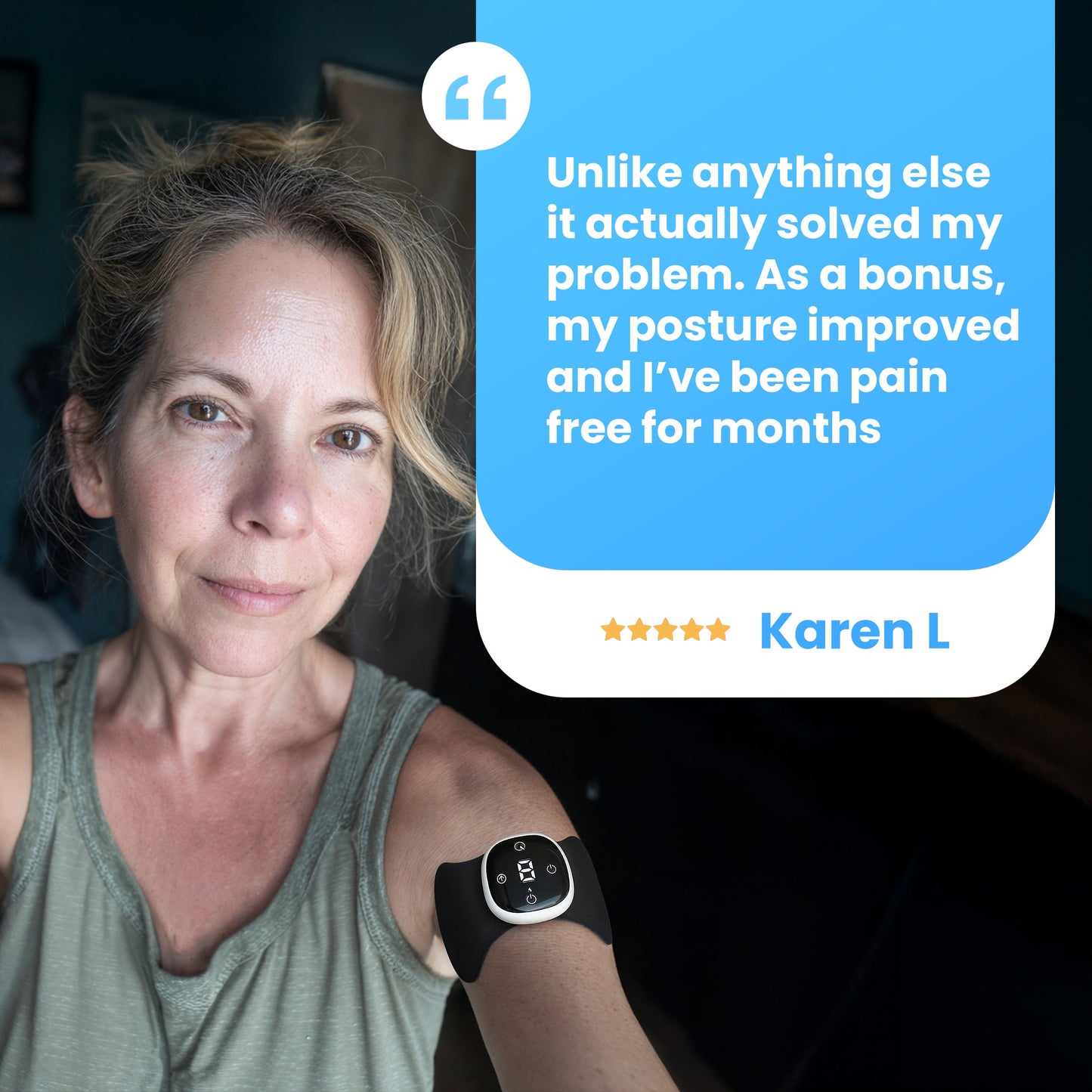 Muscle massager EMS Heating Massage Pad Remote Control Heat Patch for Neck Back Shoulder Leg Rechargeable Pain Relief