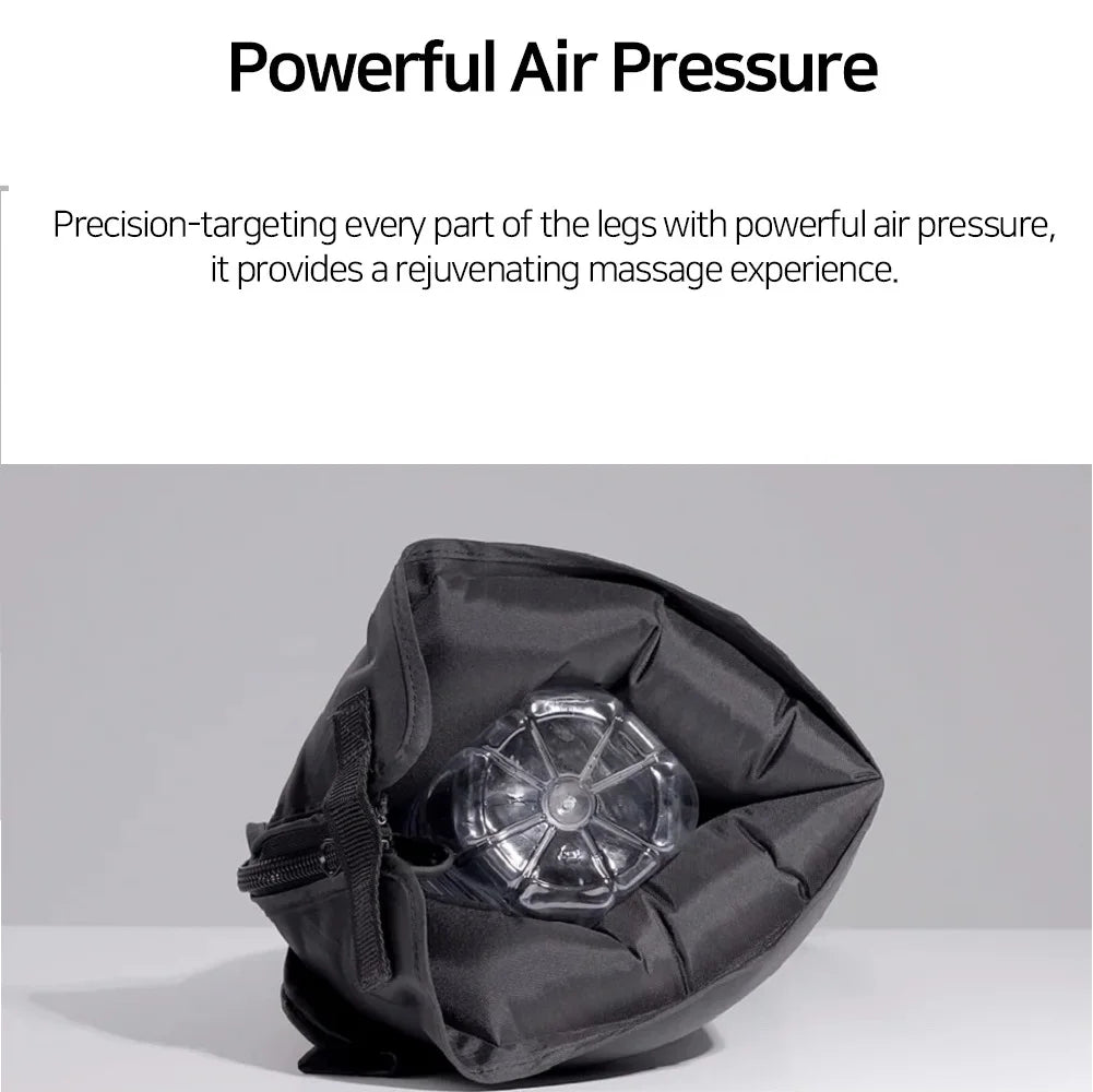 Foot air pressure leg massager promotes blood circulation, body massager, muscle relaxation, lymphatic drainage device 360°