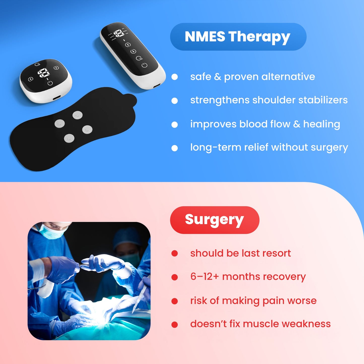 Muscle massager EMS Heating Massage Pad Remote Control Heat Patch for Neck Back Shoulder Leg Rechargeable Pain Relief