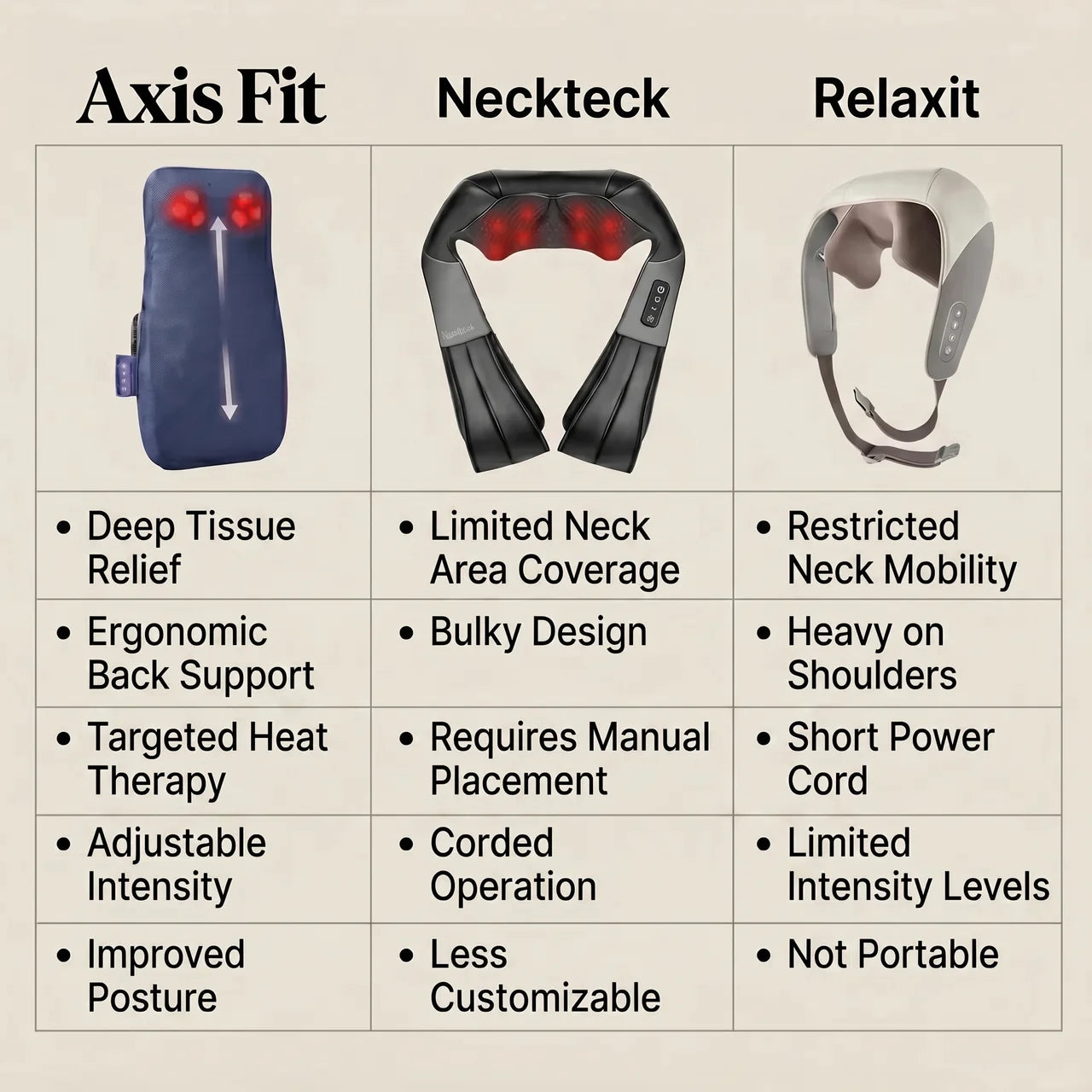 Axis Fit Back Massager