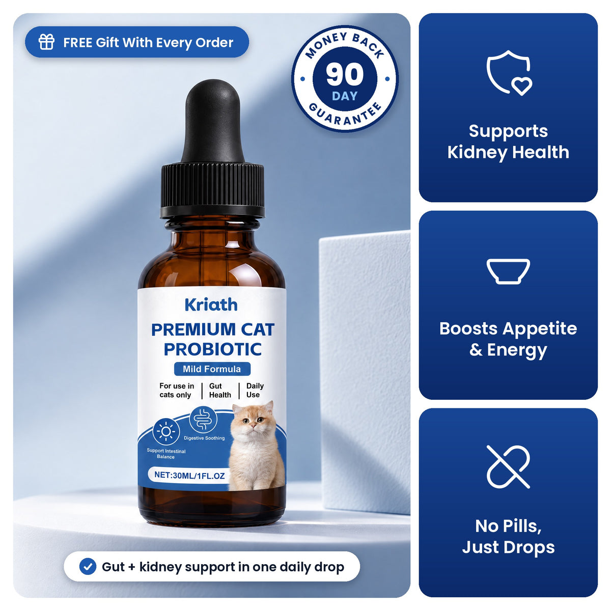 Kriath -Cat Probiotic Drops